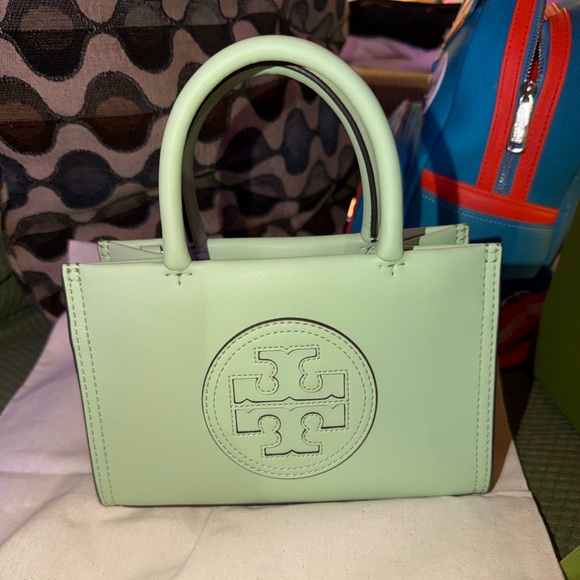 Tory Burch Handbags - Nwt tory burch mini ella bio tote mint leaf